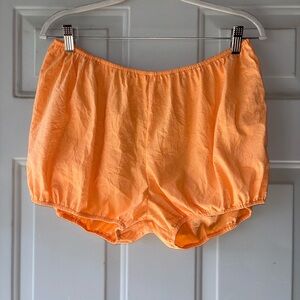 Charlie Beads orange crinkle babydoll bloomers size L